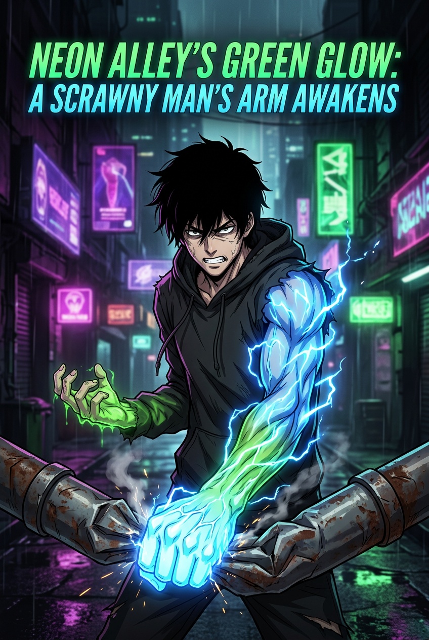 Watch Neon Alley's Green Glow: A Scrawny Man's Arm Awakens. | Trimz